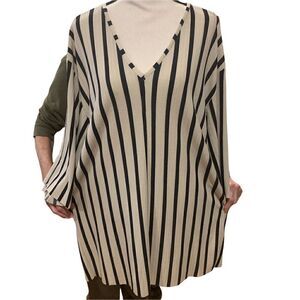 Zara Trafaluc Striped Flowy Shirtdress/Tunic, 3/4 sleeves Sz. Medium